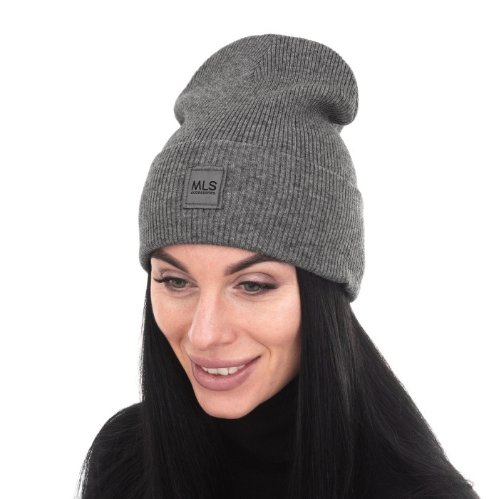 Шапка Malisa Аксель т.сірий