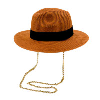 Капелюх Vilss АТЛАНТА з ланцюжком теракот