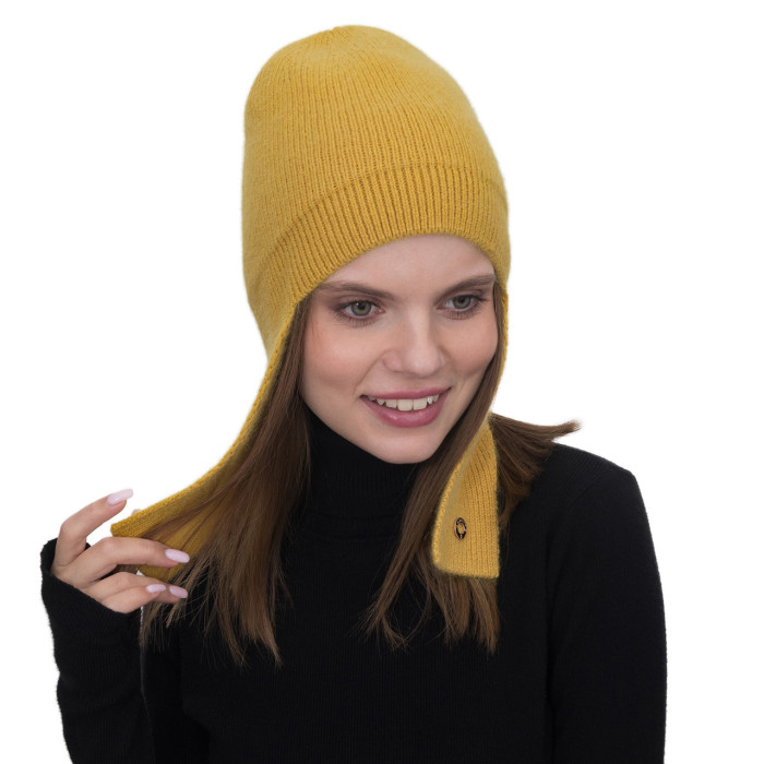 Шапка Malisa БРІТАНІ гірчиця