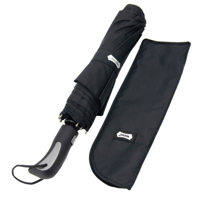 Парасоля складана автомат Parachase 3009 (K1) ,сімейна,чорний,3 сл.,8 сп.