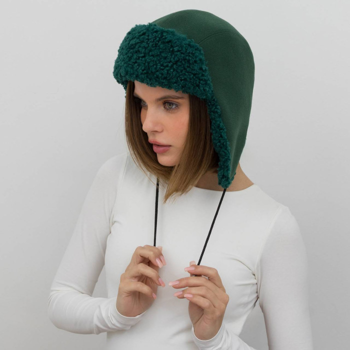 Шапка Vilss INVERNO Cashmere Ram emerald/emerald (смарагд/смарагд)