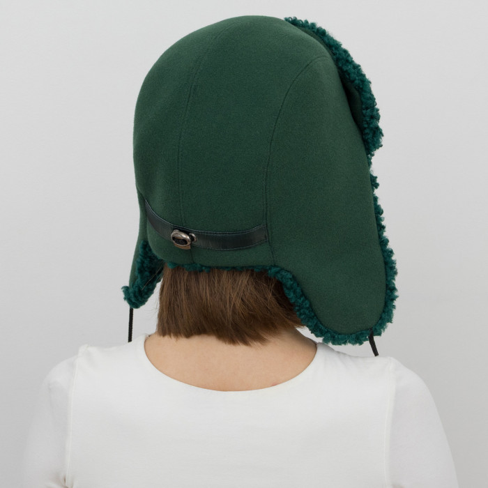 Шапка Vilss INVERNO Cashmere Ram emerald/emerald (смарагд/смарагд)
