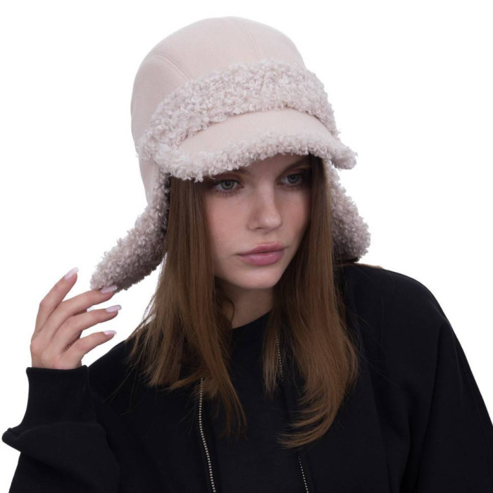Шапка Vilss REGINA Cashmere Ram Шапка Vilss silver linen/latte (льон/латте)