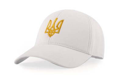 Бейсболка SumWin ГЕРБ білий/золото