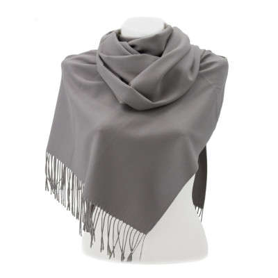 Палантин КАШЕМІР Однотонний св.сірий