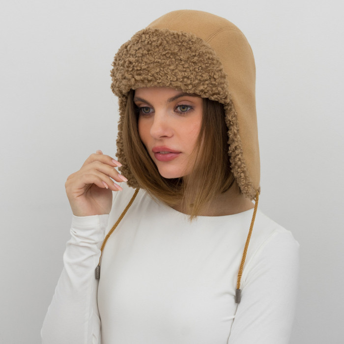 Шапка Vilss INVERNO Cashmere Ram nut/nut (горіх/горіх)