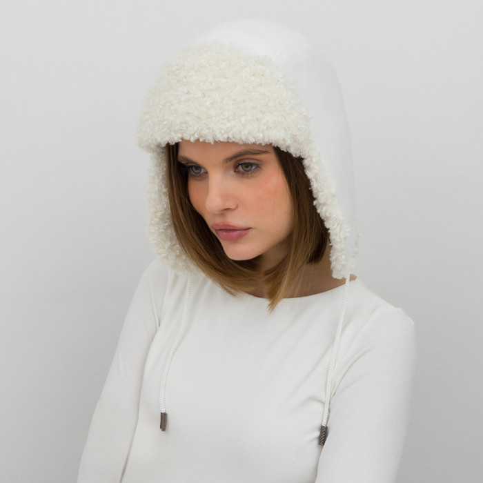 Шапка Vilss INVERNO Cashmere Ram white/milk (білий/молоко)