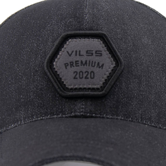 Бейсболка Vilss shevron denim B.JORDAN 386-v80/13 black (чорна) 57-58
