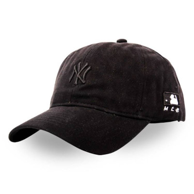 Бейсболка Liss NY маленький м'який MLB чорний/чорний