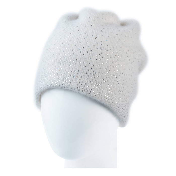 Шапка Vilss PIOVERE STRASS Milk (молоко)
