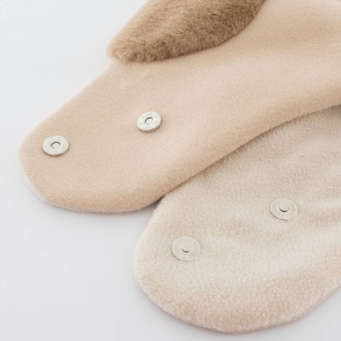 Капор Vilss empty chashemir/chinchilla EMPTY CONERENTOLA apricot/dark beige (абрикос/т.беж)