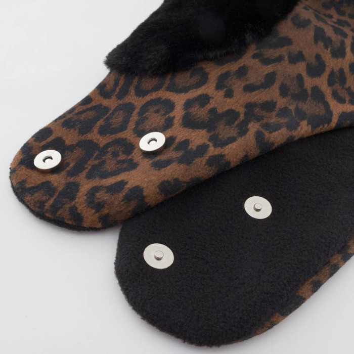 Капор Vilss empty chashemir/chinchilla EMPTY CONERENTOLA leopard (лео коричневий/чорний)