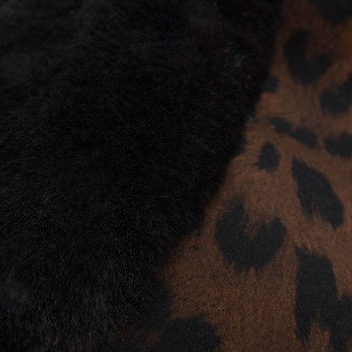 Капор Vilss empty chashemir/chinchilla EMPTY CONERENTOLA leopard (лео коричневий/чорний)