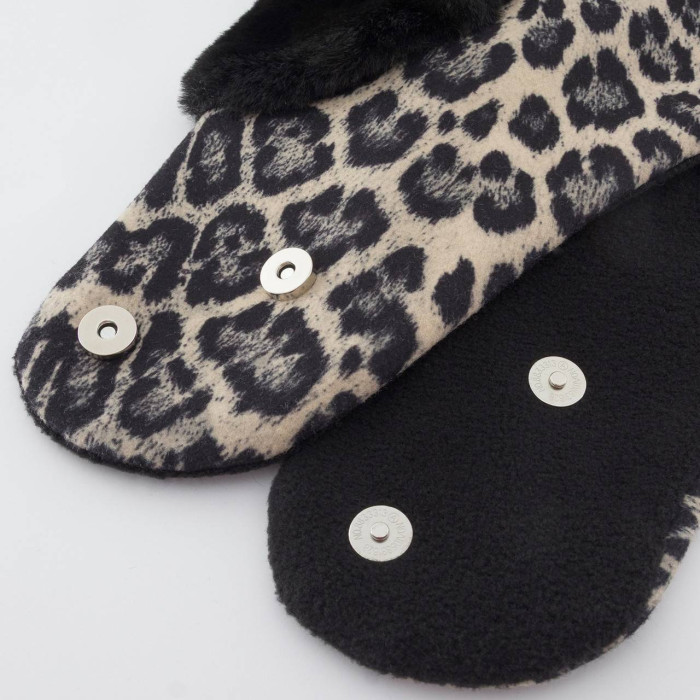 Капор Vilss empty chashemir/chinchilla EMPTY CONERENTOLA leopard (лео сірий/чорний)