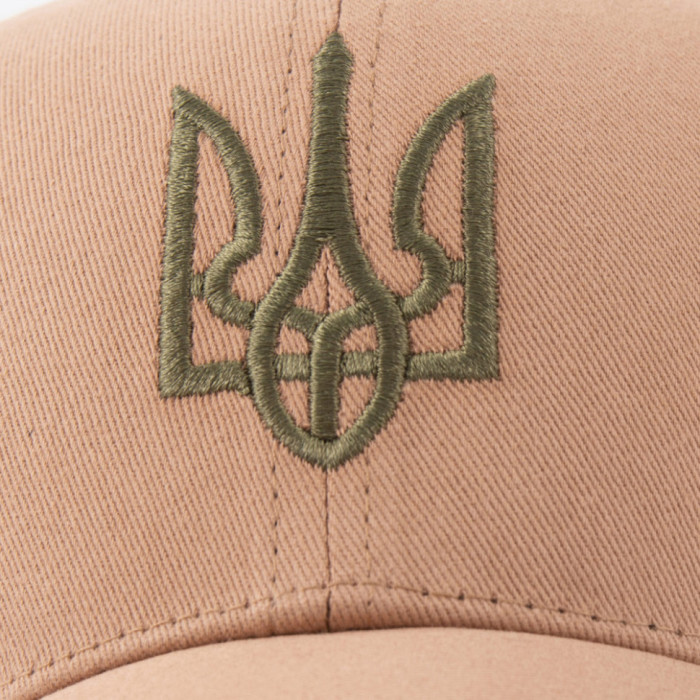 Бейсболка Vilss ГЕРБ+UA арка т.беж/хакі 60-61
