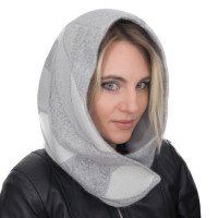 Капор Malisa КАТАЛЕЯ №3 св.сірий білий