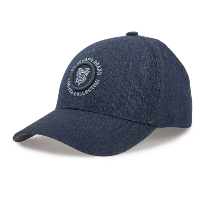 Бейсболка Vilss shevron denim B.TRATTO A18/grey v83 dark blue (т.синій) 60-61