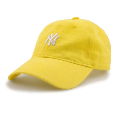 Бейсболка Liss NY маленький м'який лимонний/білий