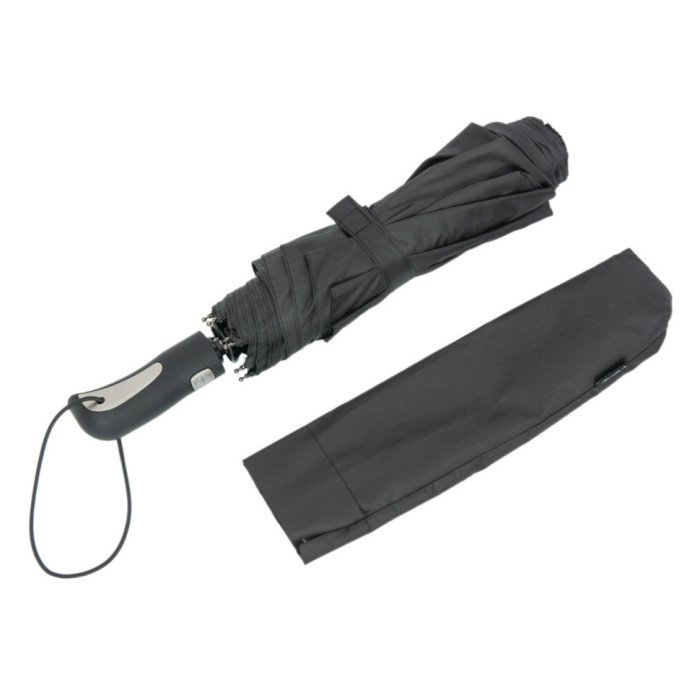 Парасолька складана автомат Art Rain 3880 3 скл 8 сп чоловіча чорний